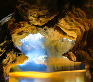 Rock formations in cave