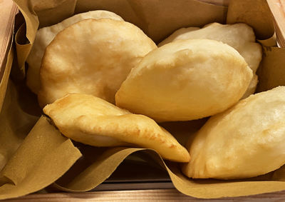 Gnocco fritto,  crescentine. traditional italian cuisine. 