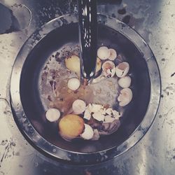 Close-up of preparing food