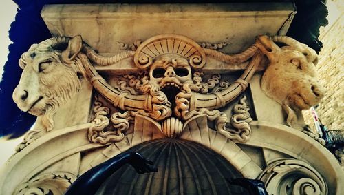 Low angle view of statue