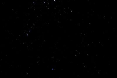 Low angle view of moon in sky