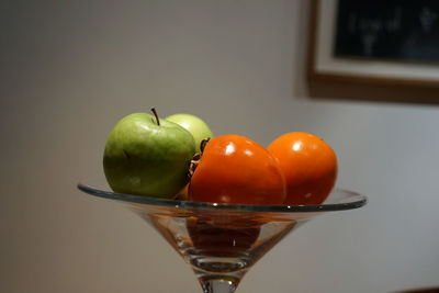 Close-up of fruits on table