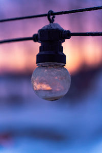 Close-up of light bulb