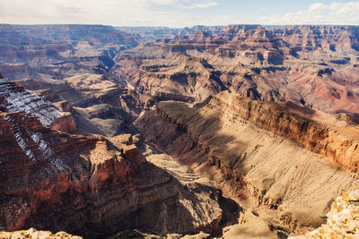 Scenic view of rocky mountains