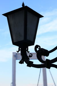 Low angle view of camera against sky