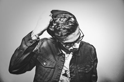 Woman looking at camera