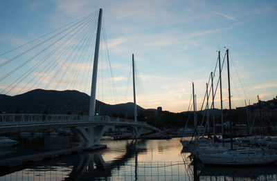 Boats at harbor