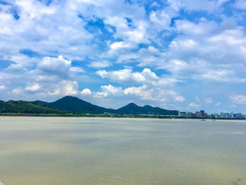 Scenic view of sea against sky