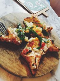 Close-up of served food