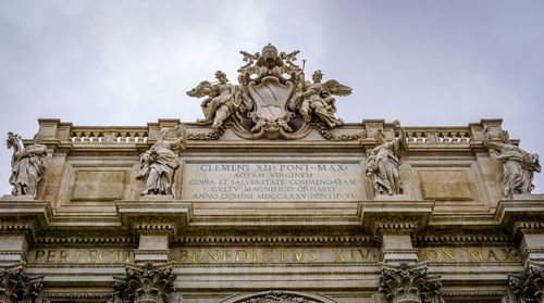 Low angle view of historical building