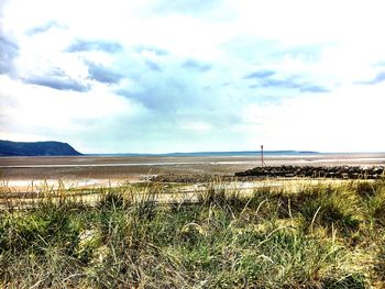 Scenic view of sea against sky