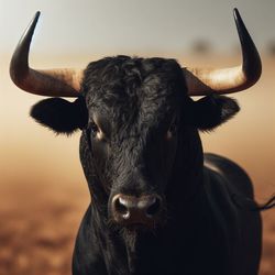 Portrait of black dog