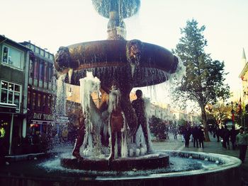 Fountain in park