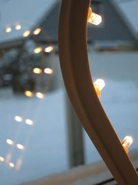 Close-up of illuminated lamp