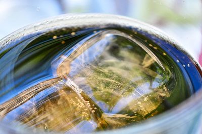 Close-up of water in glass