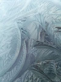 Full frame shot of frozen landscape during winter