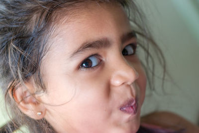 Close-up portrait of girl