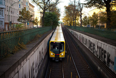 Railroad track on railroad track