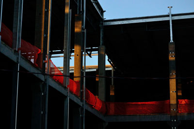 View of city at night