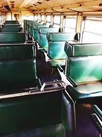 Empty chairs in a row