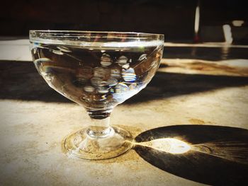 Close-up of drink on table