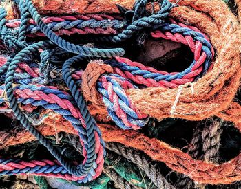 Full frame shot of ropes