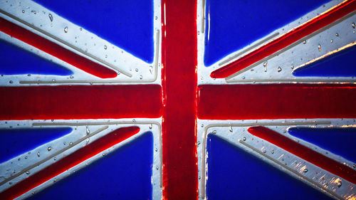 Close-up of british flag