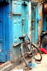 Bicycle by door