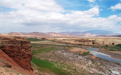 Scenic view of landscape against sky