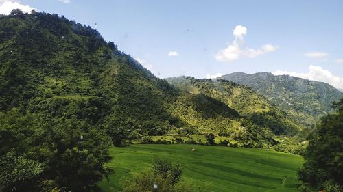 Scenic view of landscape against sky