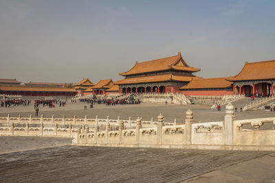 Exterior of building against clear sky