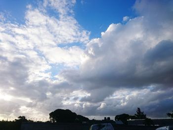 Low angle view of storm clouds in sky