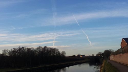 Scenic view of river against sky