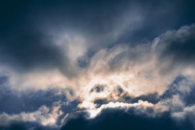 Low angle view of clouds in sky