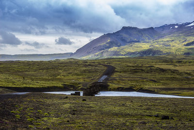 Scenic view of landscape against sky