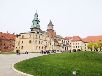 Low angle view of historical building