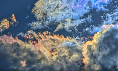 Rainbow suncolors in clouds