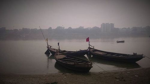 Boats in sea