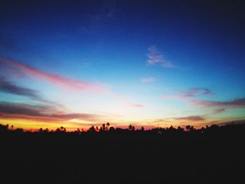 Silhouette of sky during sunset