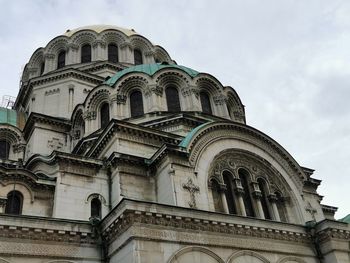 Low angle view of historical building against sky