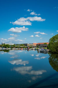 View at gudenaaen and randers city