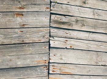 Detail shot of wooden wall