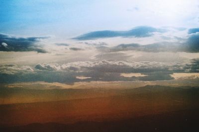 Scenic view of cloudscape against sky during sunset