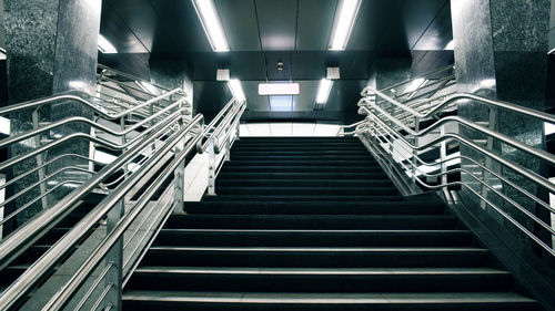 Low angle view of staircase in building