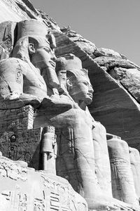 Low angle view of abu simbel temple