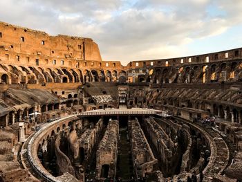 View of coliseum against sky