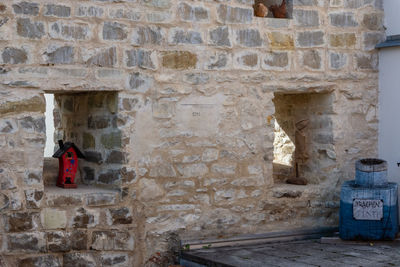 Old weathered wall of building