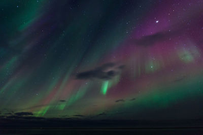 Low angle view of sky at night