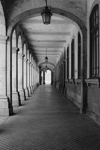 Corridor of historic building