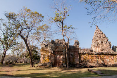 Old temple against sky